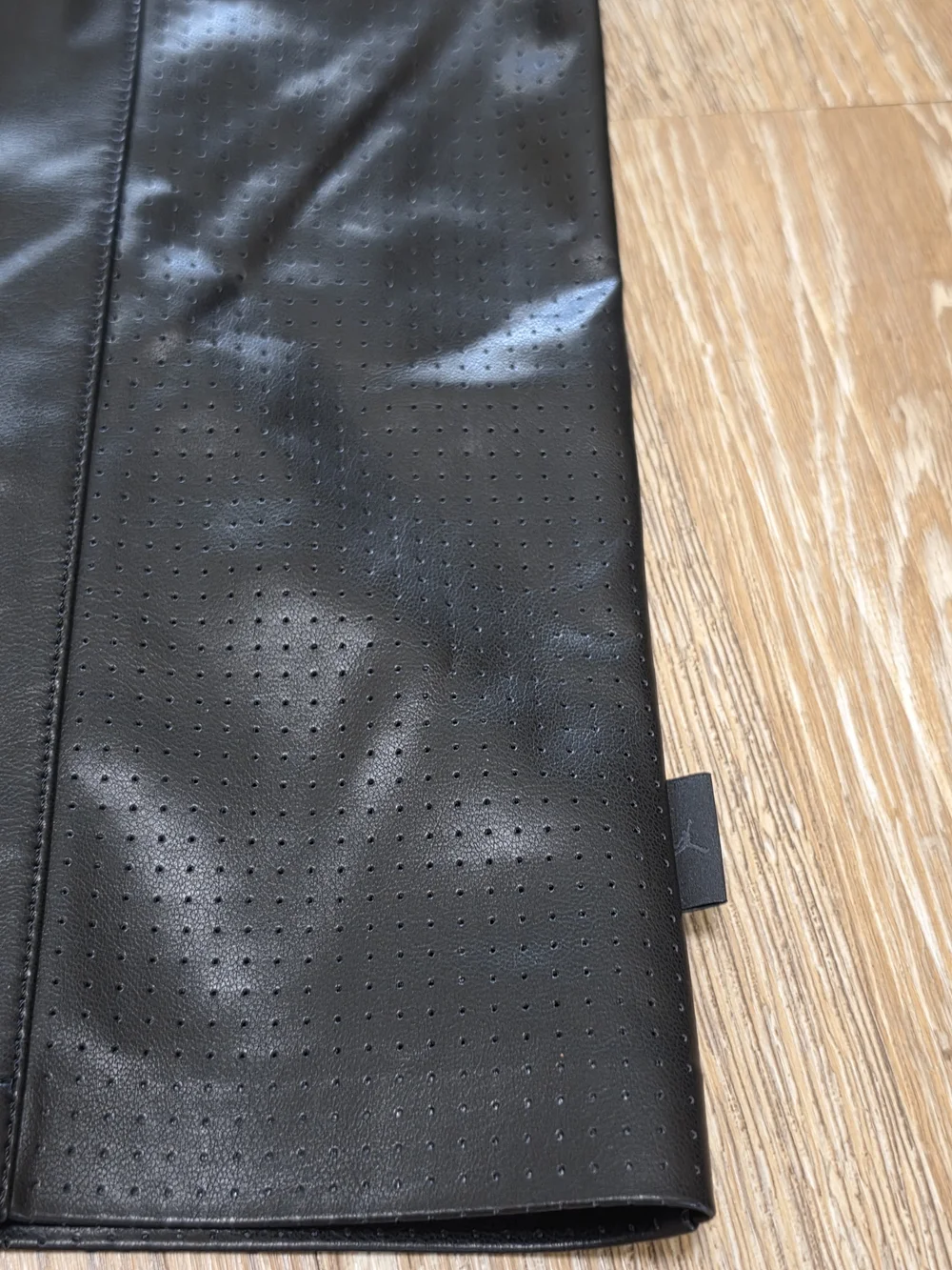 Nike Air Jordan 23 Vegan Leather Black Jersey Shirt Mens SZ 